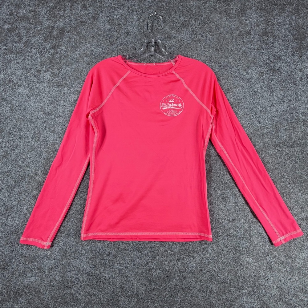 Billabong Rash Guard Swim Shirt Womens Coral Reef Bare Lady Long-Sleeve Crewneck
